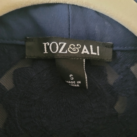 Roz & Ali Blazer Womens S Small Blue - Picture 6 of 7